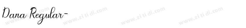 Dana Regular字体转换